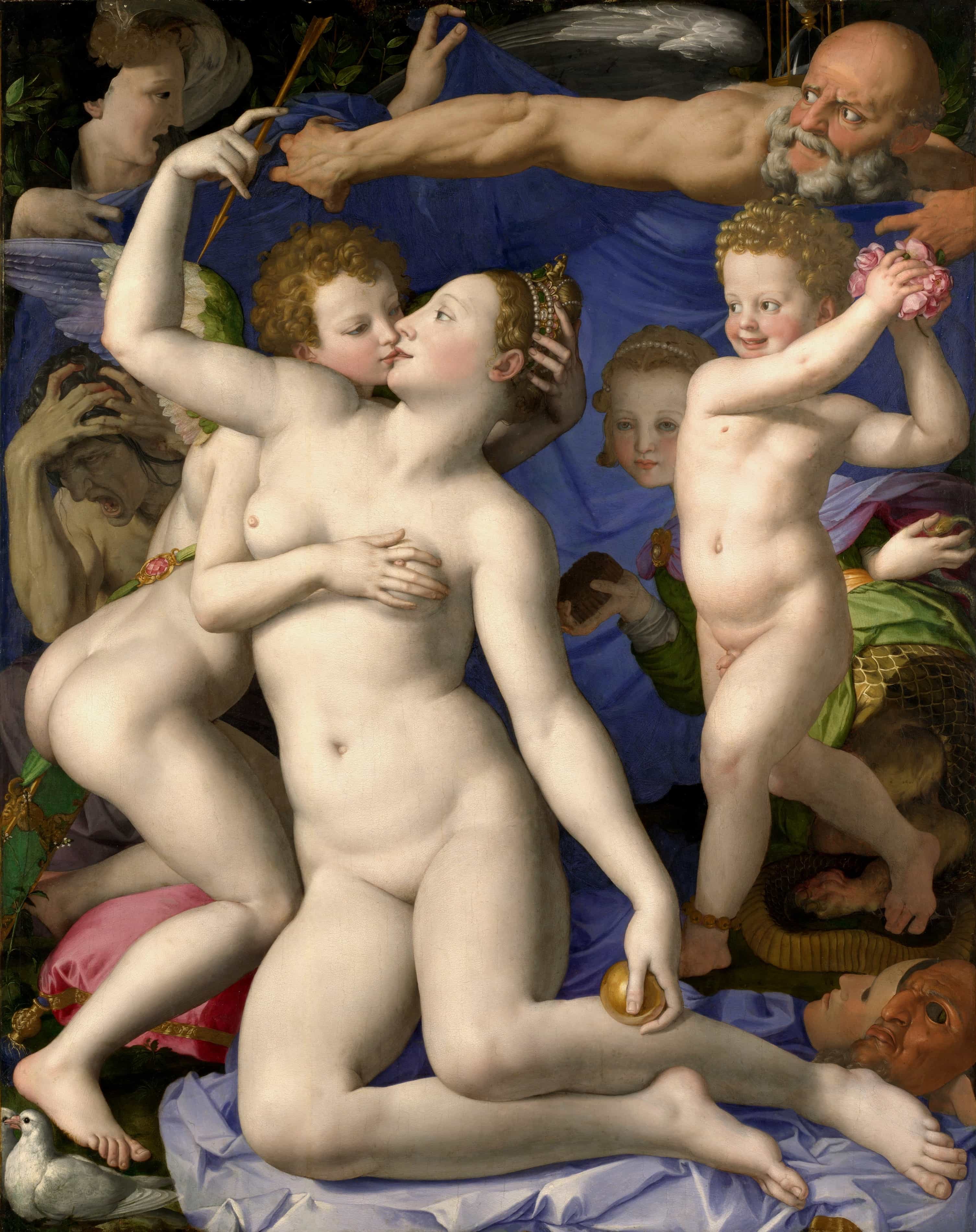 《愛の寓意》 アーニョロ・ブロンズィーノ 【1545年頃】